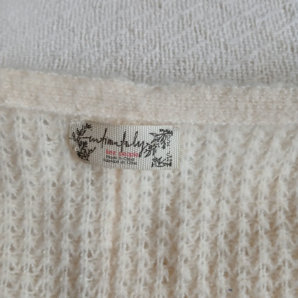 free people ♡ knit oversized tunic neutral